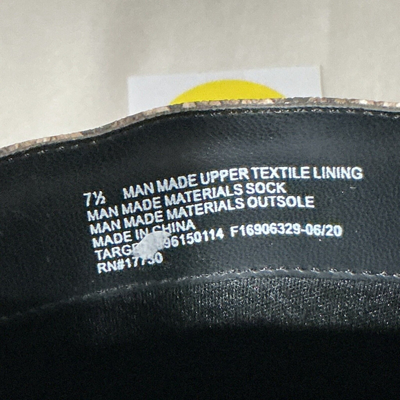 Woman’s A New Day Brown Snake Skin 3.5 Inch Heel Tall Knee High Boots Size 7.5 - Picture 9 of 11